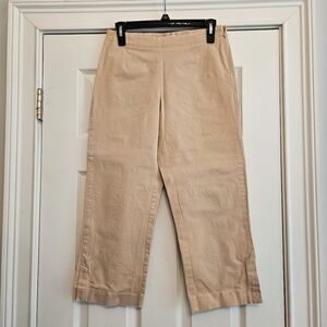 Liz Claiborne Khaki Capri Pants Sz 4